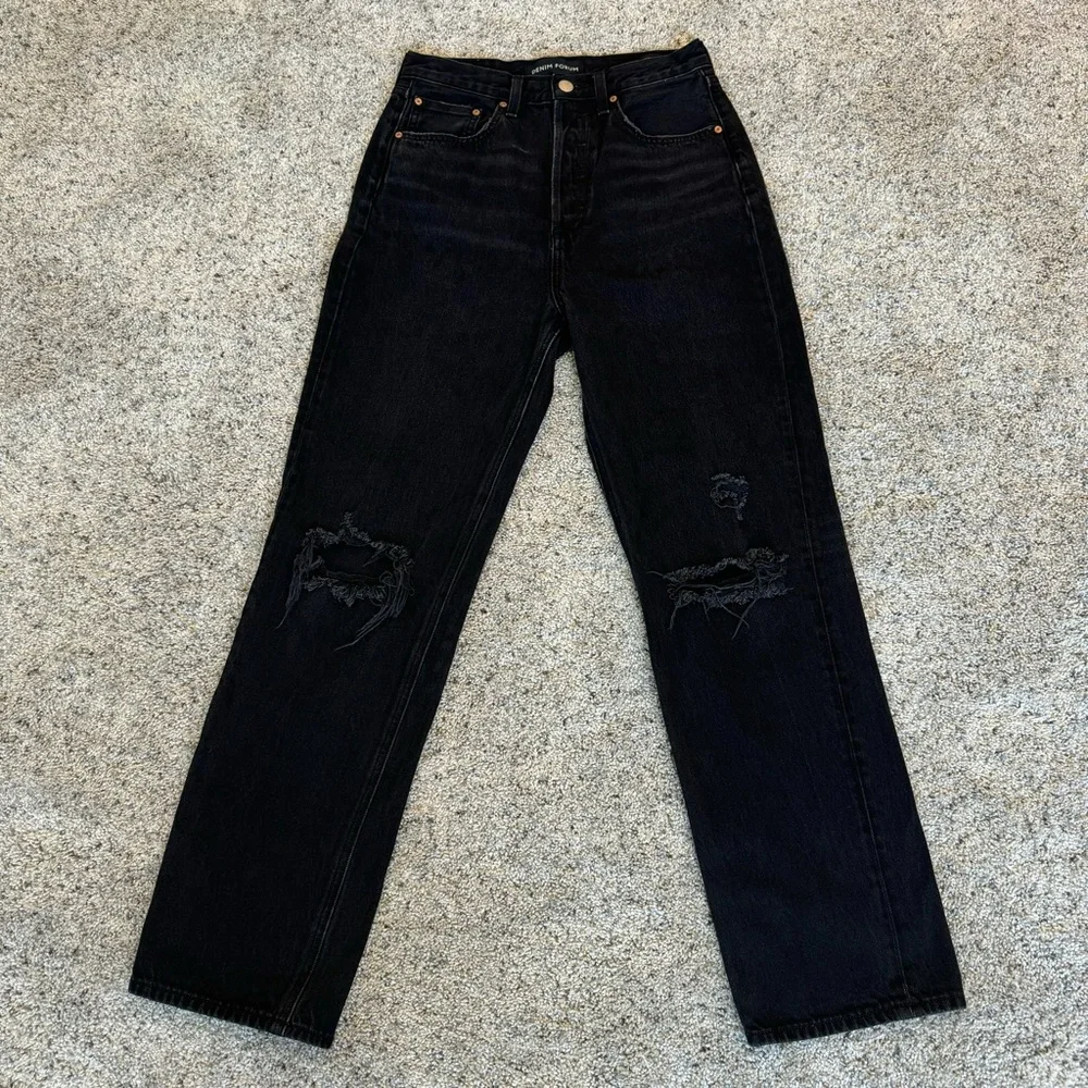 Denim Forum washed black jeans - Picture 3 of 5